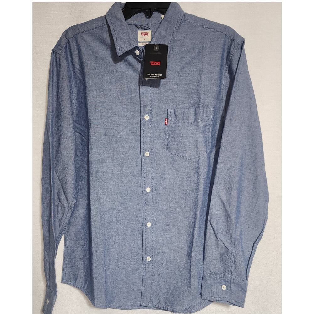 Levi's the one pocket standard fit men's medium long sleeve